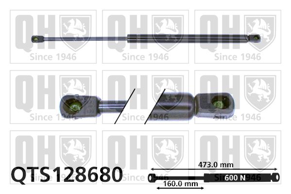 QUINTON HAZELL Газовая пружина, крышка багажник QTS128680